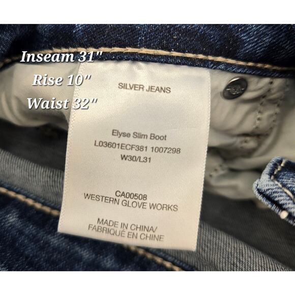 Silver Jeans Co. Elyse Slim Boot Jeans - Picture 3 of 5